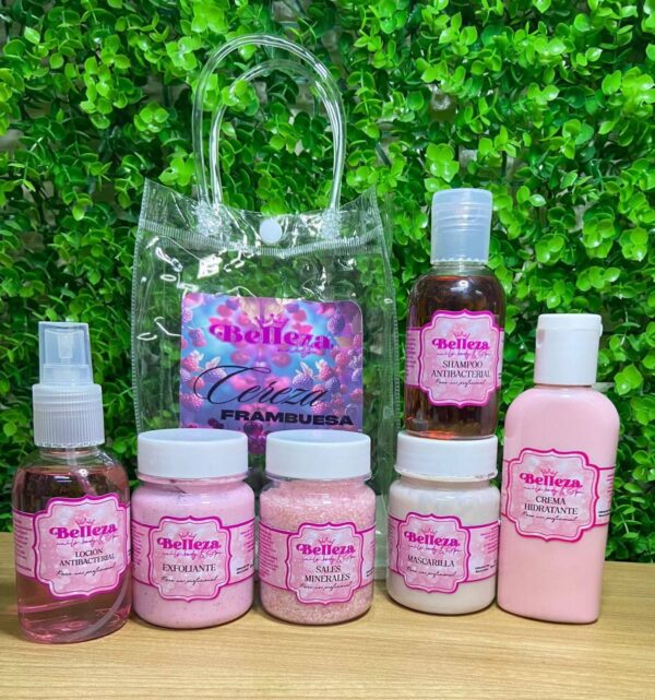Kit de pedicura  estudiantil aroma  Cereza frambueza  Belleza