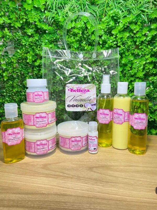Kit de pedicura Profecional aroma vainilla y coco Belleza