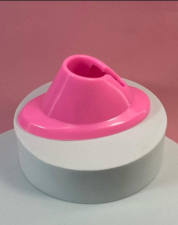 Zapatito para sostener el gel color rosado