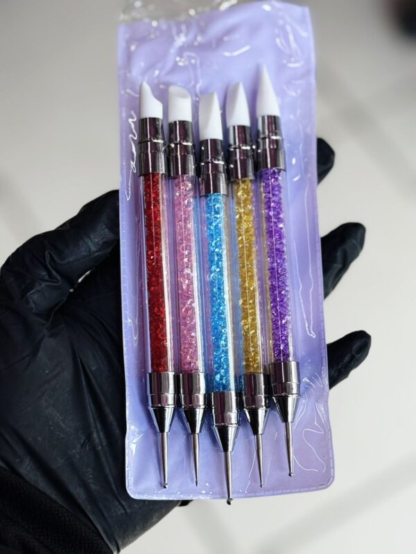 kit de pinceles  de goma  y punteros