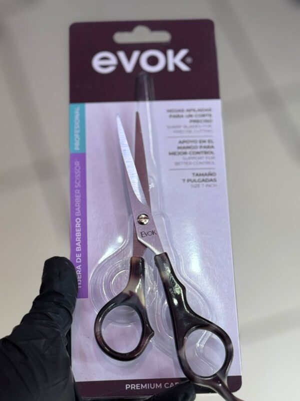 Tijera para cortar cabello Evok  tamaño 7 pulgadas