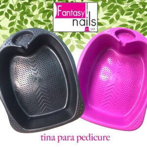 Tina para pedicura de plástico fantasy nails