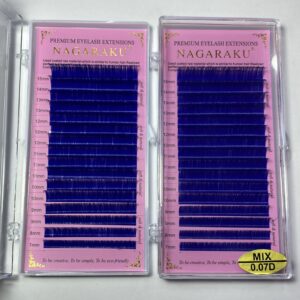 Blíster de pestañas 0.07 curva D Nagaraku Mix azules