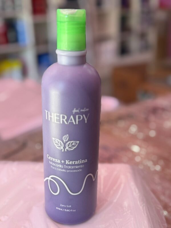 Cereza y keratina mascarilla y tratamiento Therapy 474 ml