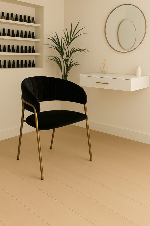 Silla manicura Diva negro