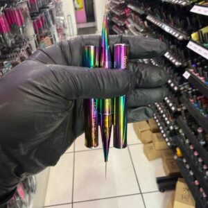 Pincel doble punta #9mm y 15mm multicolor Belleza Nails