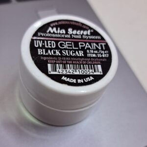 Gel paint black sugar mia sicret