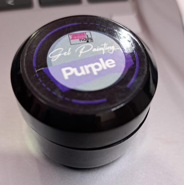 Gel painting purple fantasy