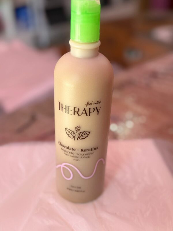Chocolate y keratina Mascarilla y tratamiento Therapy