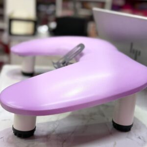 apoya brazos con porta celular morado