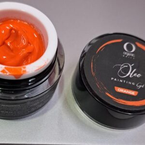 oleo gel painting organic orange