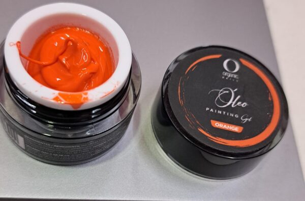 oleo gel painting organic orange