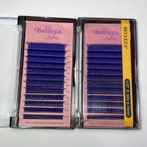 Blíster de pestañas 0.07 curva D Belleza Mix Azul