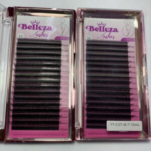 Blíster de pestañas  YY 0.07 curva M Belleza Mix negras