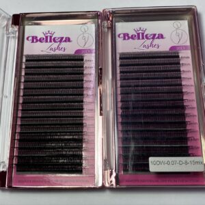 Blíster de pestañas 0.07 curva D Belleza Mix negras 10DW