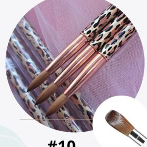 Pincel #10 kolinsky tigrado Belleza Nails
