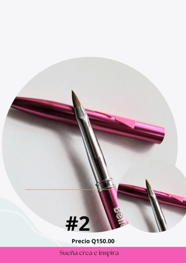 Pincel #2 fucsia Belleza Nails