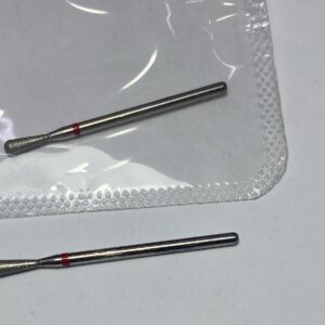 Punta pera para manicura Belleza banda roja 22