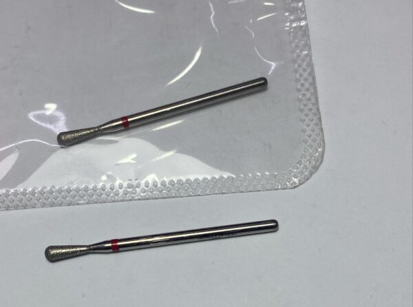 Punta pera para manicura Belleza banda roja 22