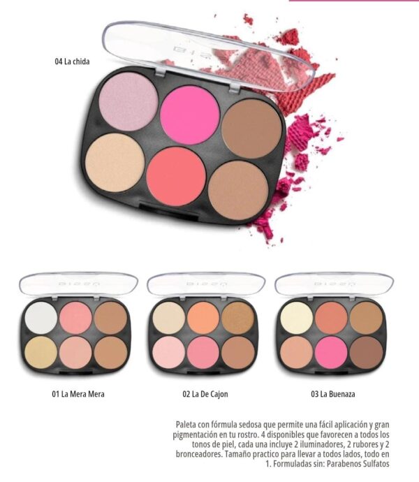 Paleta para rostro Bissu