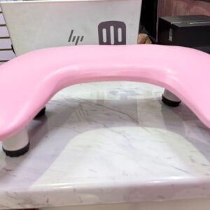 Apoya manos rosa con porta celular