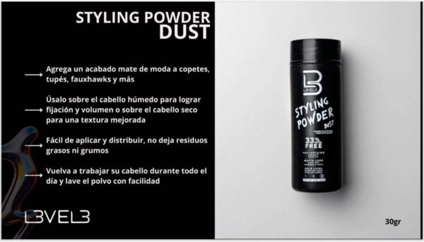styling powder dust